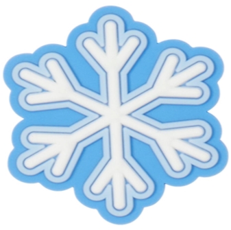 Jibbitz для сабо Crocs джиббітс Snowflake (Сніжинка) - фото 1 - id-p1247889889